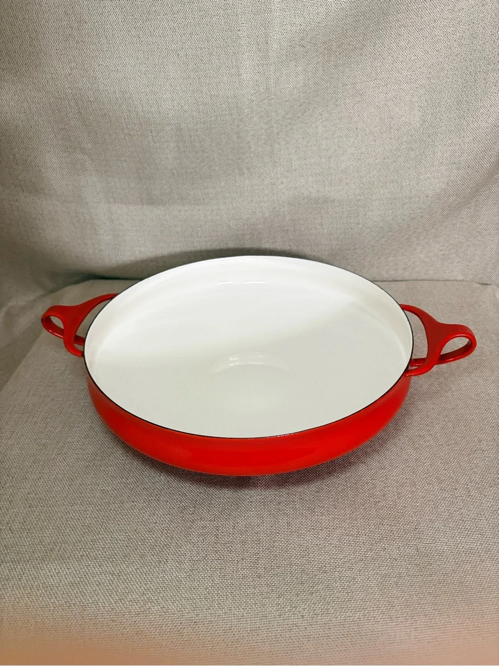 Vintage Dansk Kobenstyle Red Paella Pan IHQ Denmark Jens Quistgaard MCM